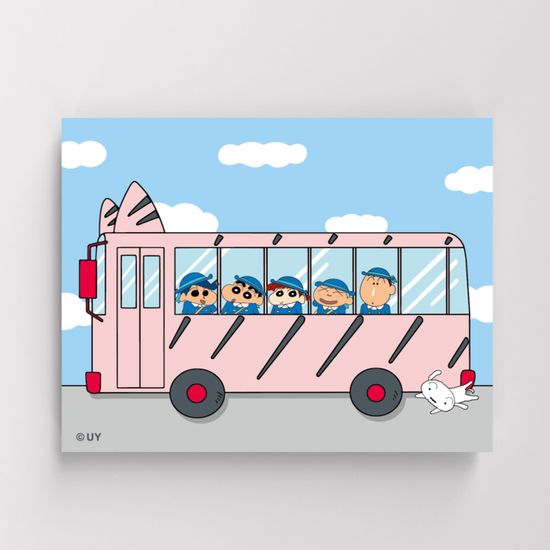 떡잎마을 유치원 스쿨버스 그림그리기 캔버스 40x50cm