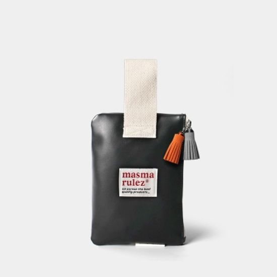 손목 스트랩 파우치 레더 _ Black