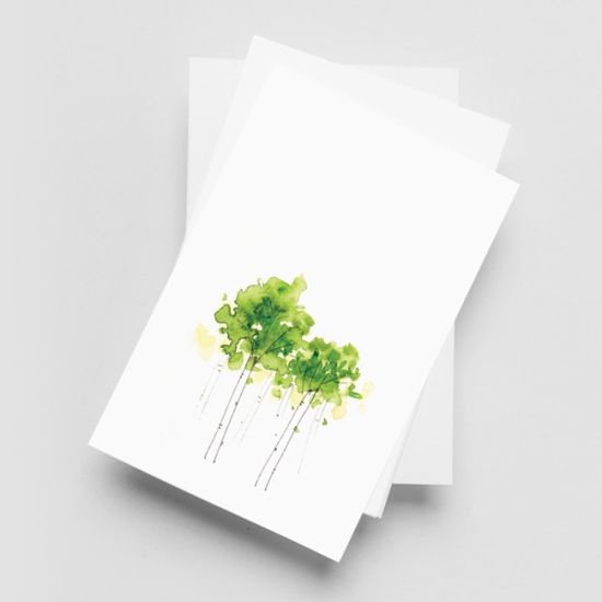 [앳원스]캘리그라피 플라워 수채화 무지엽서 vol-3