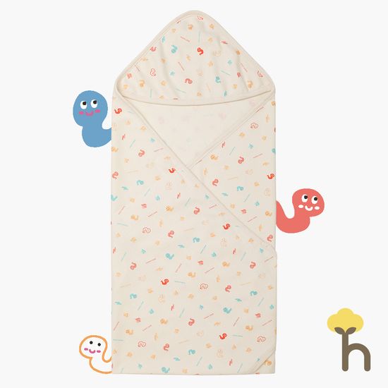 뱀띠해 오가닉 신생아 속싸개 크레용뱀