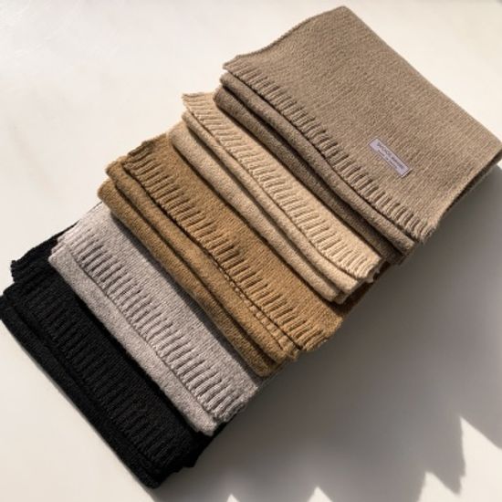 기본 데일리 무지 미니 울 머플러