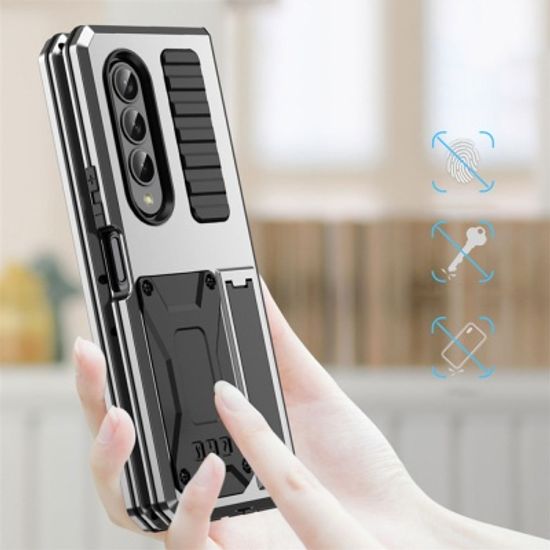 갤럭시 Z폴드4 메탈 스탠드 거치대 범퍼 하드 케이스