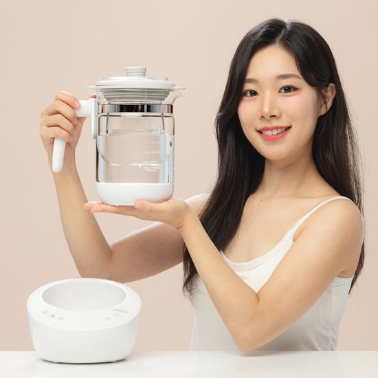 요플레이 분유포트 무선전기포트 유리 커피포트 YEK01