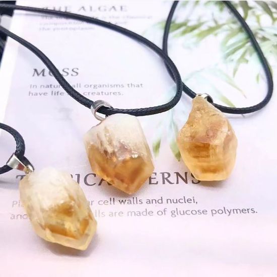 원석 펜던트 목걸이(WCCD8C1)