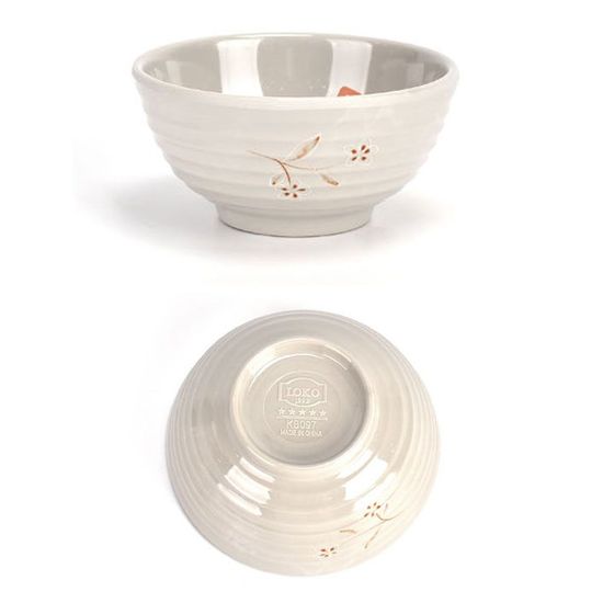 멜라민 한식 밥그릇 국그릇 국공기 후식볼 12x6cm 4호