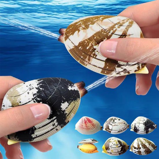 특이한 미니 조개 바지락 물총 수동 워터건 웃긴 선물