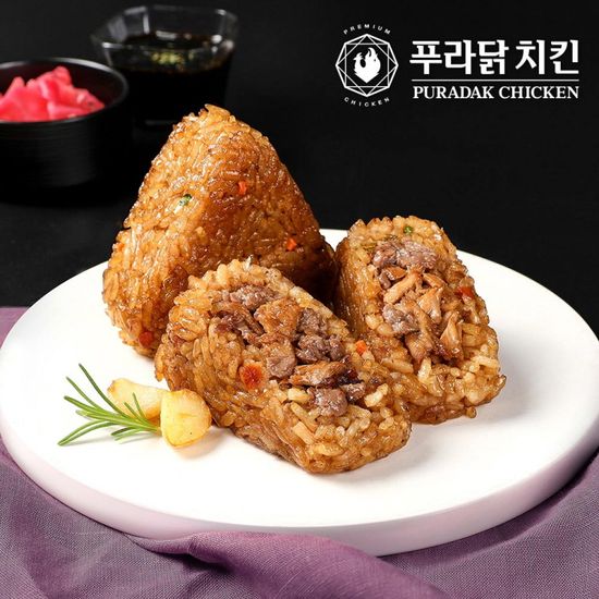 [푸라닭] 블랙알리오 치킨주먹밥 100g 5팩