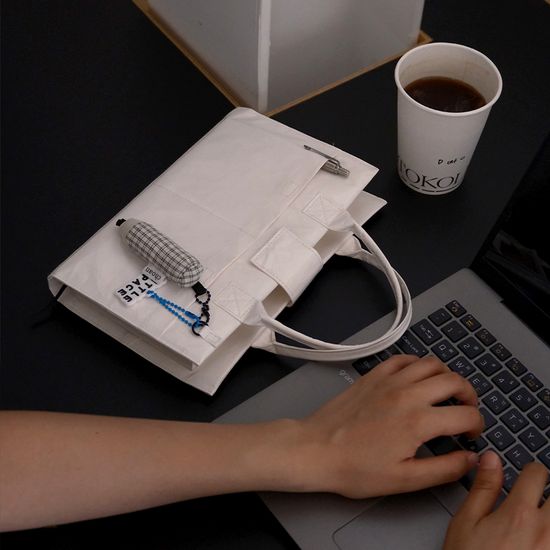 북 메이트 북 커버백_화이트 L (민음사 세계문학전집)