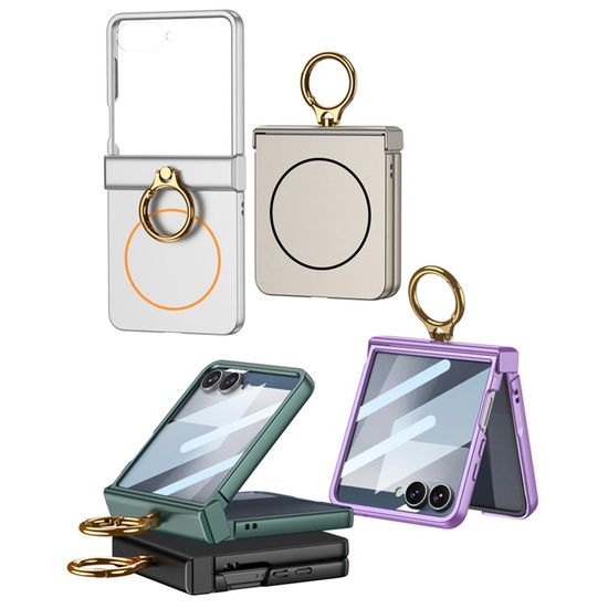 갤럭시Z플립7 맥세이프 링 고리 힌지보호 하드 케이스