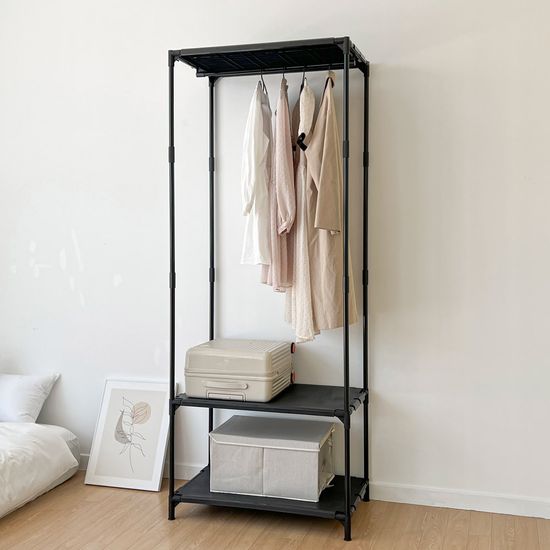 뱅크 드레스룸 행거 1단