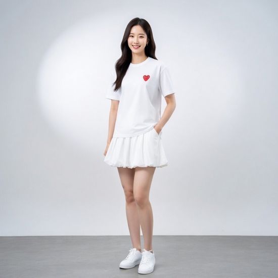 꼼데가르송 레드와펜 라운드 반팔티셔츠