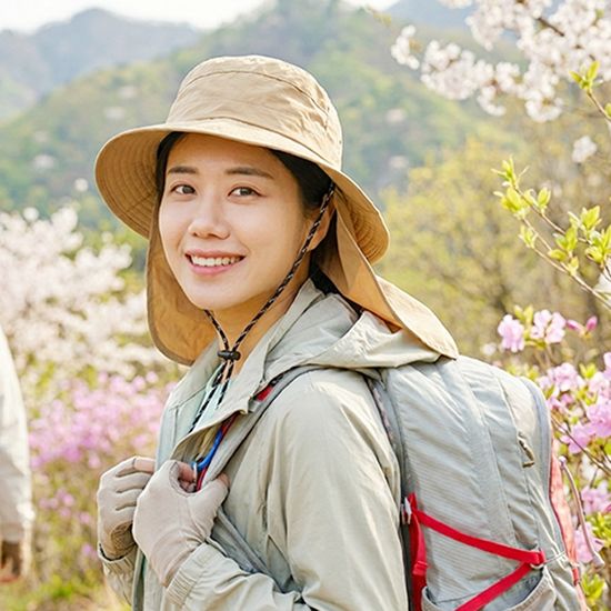 [엣모어] 햇빛 철벽방어 넥커버 휴대용 등산모자(4col