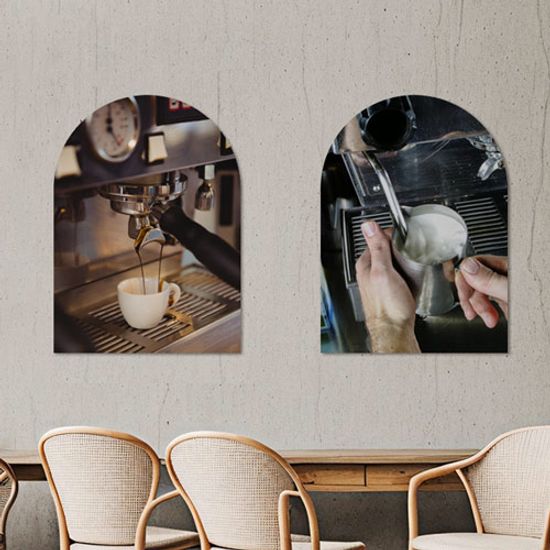 am576-아치그림액자_커피만들기