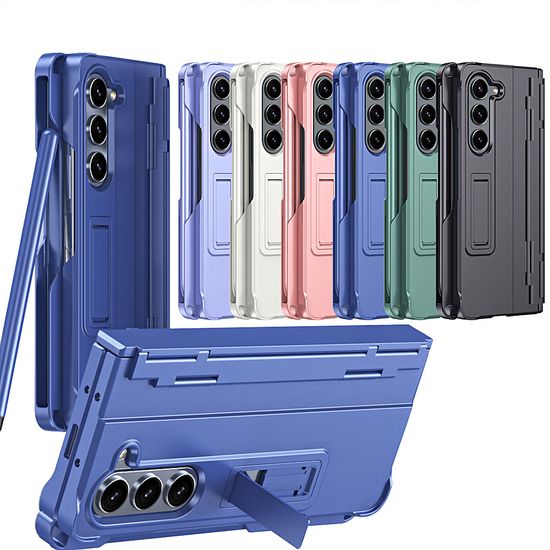 갤럭시 z폴드6 폴드6 메탈 스탠드 힌지보호 펜 케이스