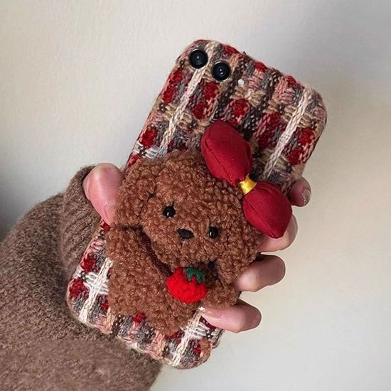 갤럭시 z 플립 폴드 7 6 5 4 3 강아지 니트 케이스