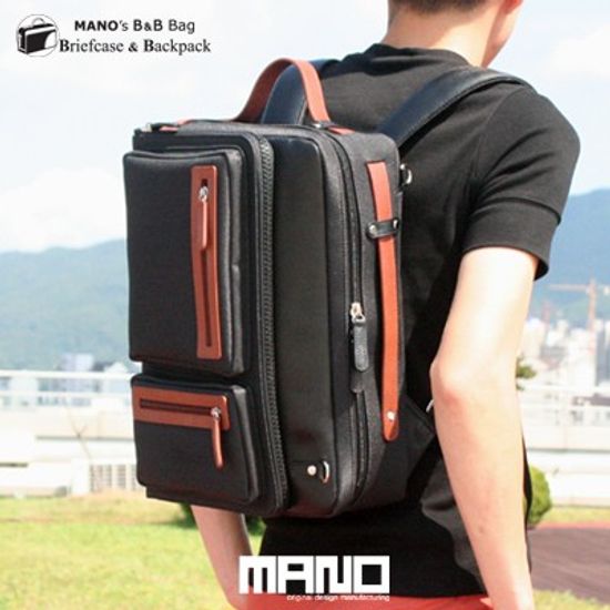 마노 B&B Bag 블랙 (서류가방 겸용 백팩)
