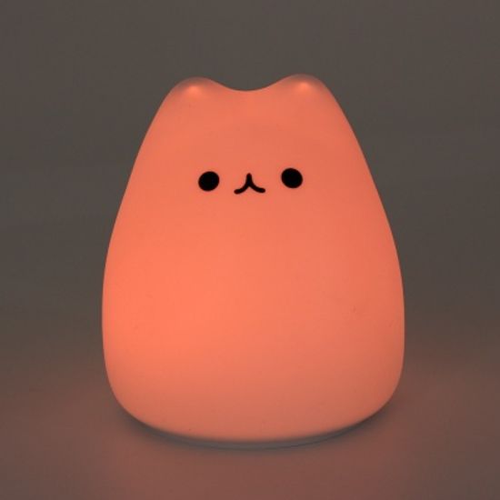 말랑냥이 무선 실리콘 무드등 페이드 고양이 취침등