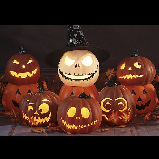 할로윈 LED 잭 오랜턴 (25cm)