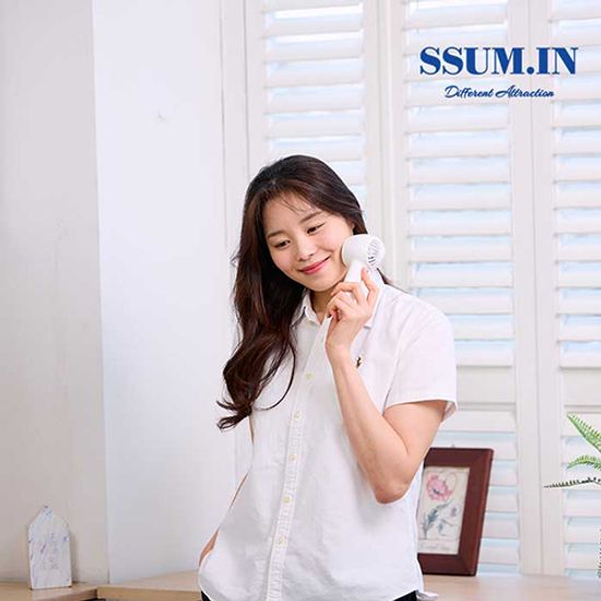 썸인 6엽 쿨링패드 BLDC 미니 선풍기 SI-MF0200WH