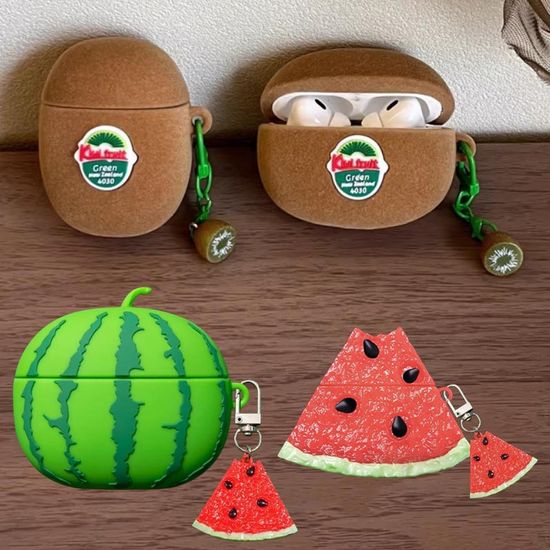 에어팟 4 3 2 1 프로 키위 수박 키링 실리콘 케이스