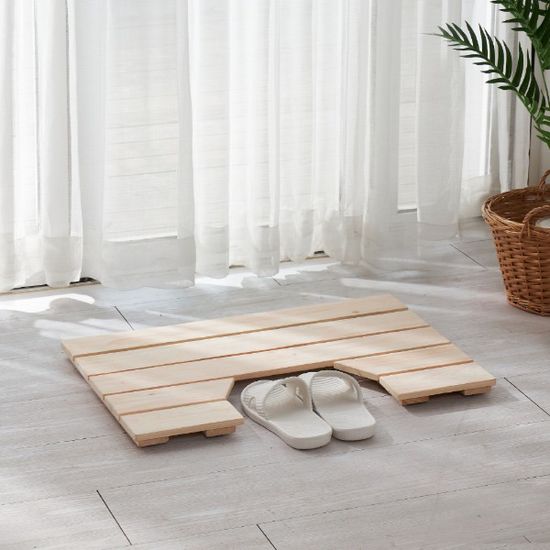 프리미엄 편백나무 자연 원목 나무 베란다 욕실발판