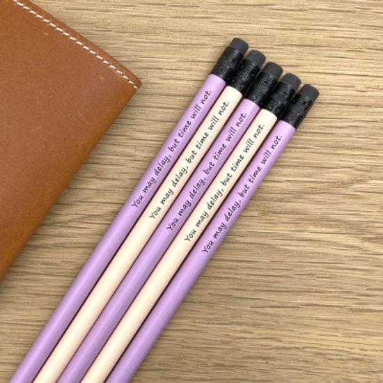 나미브 원목연필 5본입 세트(Baby Purple+Beige)