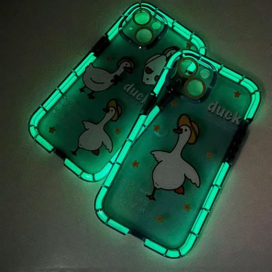 아이폰 14 13 12 11 야광 프레임 댄싱 오리 케이스