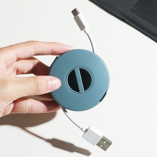 편리한 회전 USB 이어폰 케이블 선 정리 용품