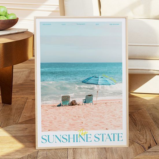 Sunshine State 선샤인 스테이트 인테리어 포스터 A3