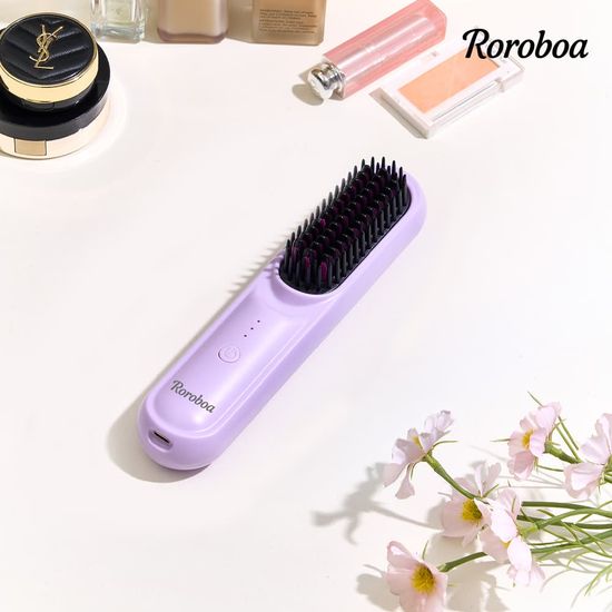 [로로보아] 스타일톡 무선 브러쉬 스타일러 고데기