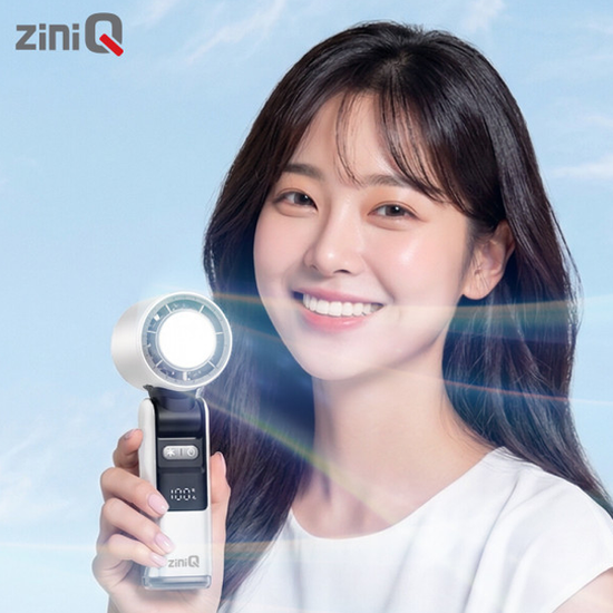 지니큐 아이스쿨링팬 BLDC 휴대용 미니탁상용 접이식 