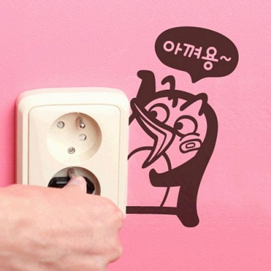 에코캠페인시리즈2탄_펭키 3piece [포인트스티커/스위치스티커]