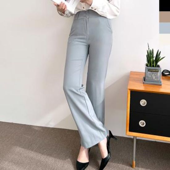 HSSG SL-9 여자투버튼부츠컷슬랙스