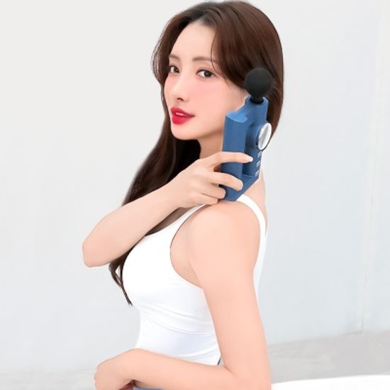 피넛 진동 무선 미니 온열패드 마사지건 큐어건