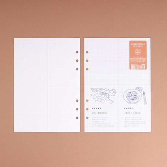 워너디스 A5 6공 점보 리필 4분할 내지