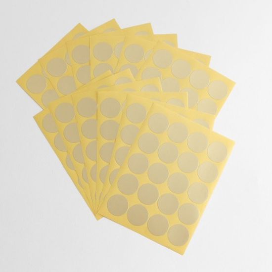 컬러 원형 스티커 12매 (14color)