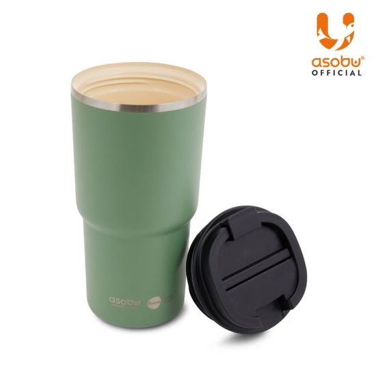 아소부 세라믹 스텐 진공 텀블러 650ML 픽미업 그린