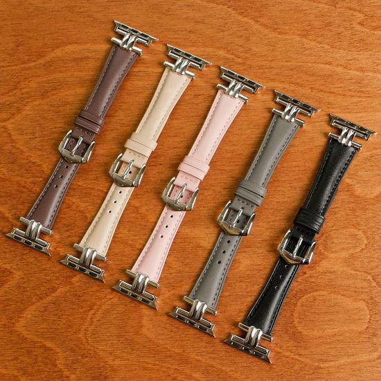 [오늘도착/필름증정] 애플워치 반디 가죽 스트랩 밴드