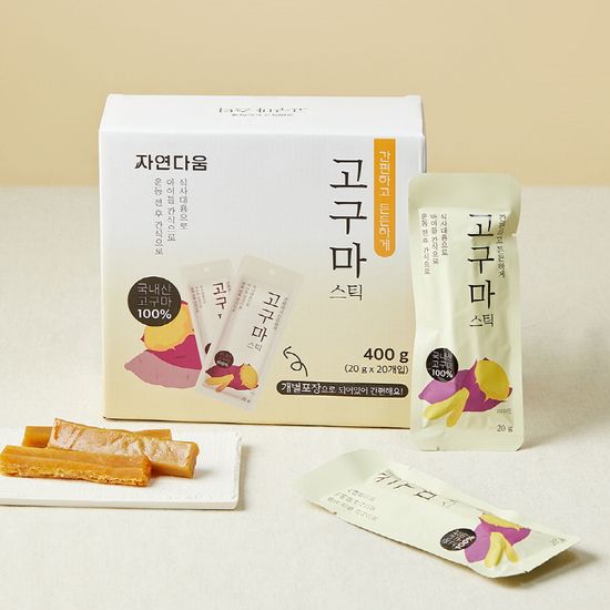 [자연다움] 간편하고 든든하게 고구마스틱 20g 20개입