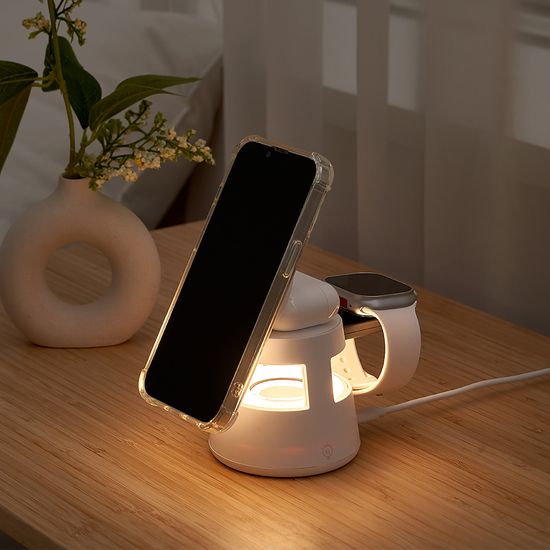 만렙 3in1맥세이프 블루투스스피커 무드등 무선충전기