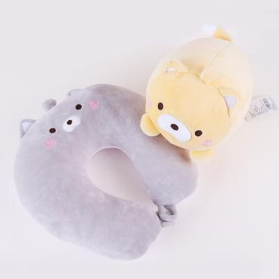 변신 고양이 목베개 목쿠션 인형 기내 여행용 2color