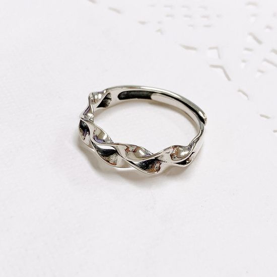 순은반지 매혹적인 투라인스크류 프리사이즈