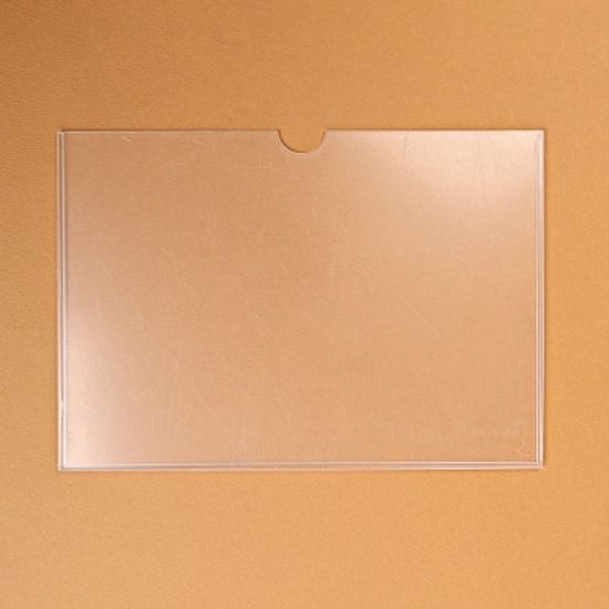 투명 아크릴 부착용 알림판(가로)/게시판 안내판