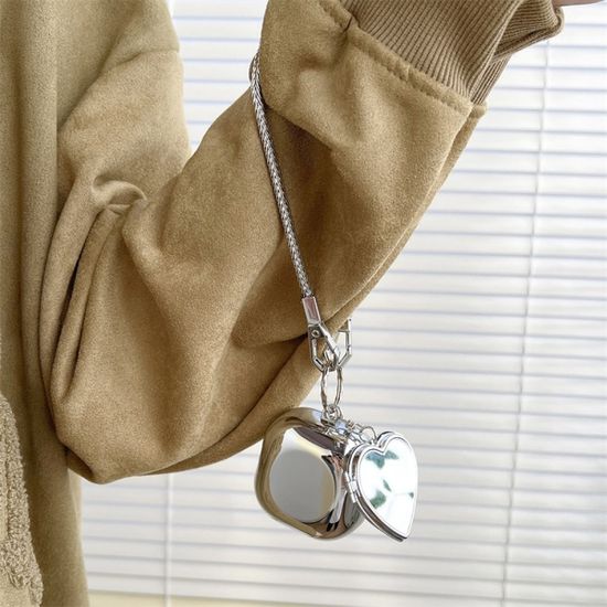 갤럭시 버즈2 프로 라이브 하트 미러 키링고리 케이스