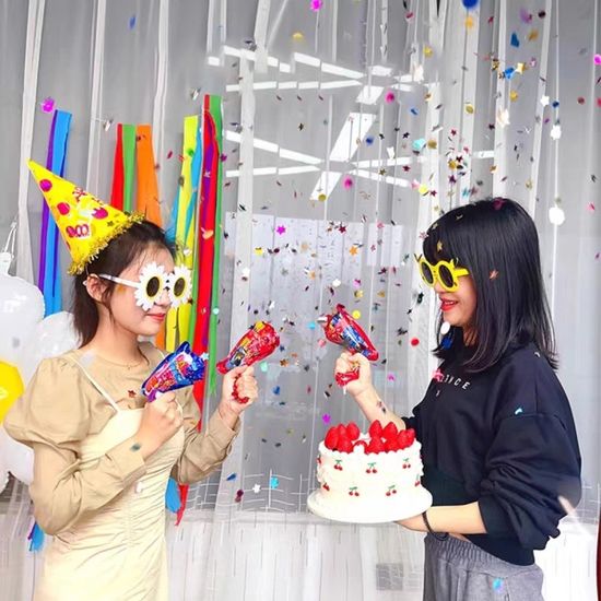 파티 꽃가루 컨패티 풍선 총 생일 웨딩촬영 소품 폭죽