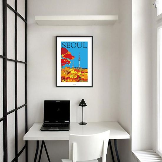 가을 남산 M 디자인 포스터 서울