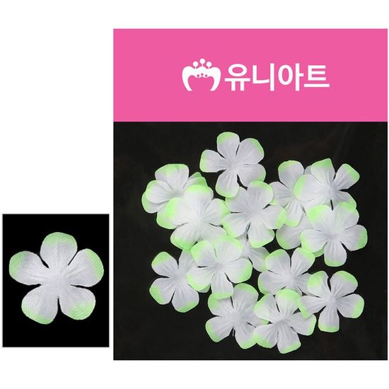 유니아트 (조화꽃) 벚꽃 (흰색.연두)(WFFQ5AS)
