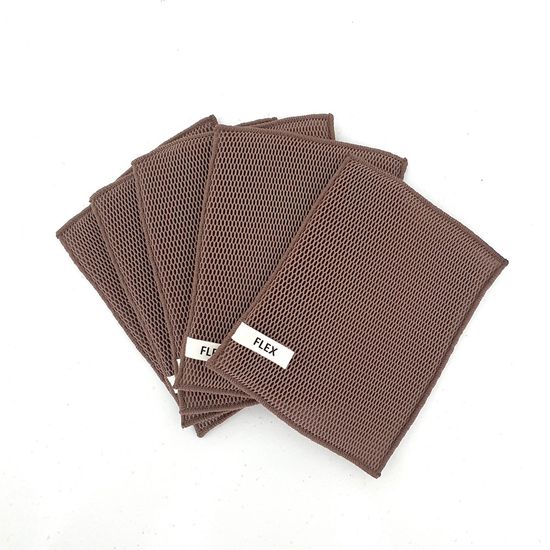 초고속 빠른건조 찌꺼기 제로 플렉스 수세미 5+1