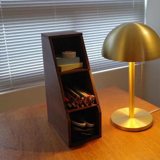 포에트리앤스페이스 우드 데스크 도구 보관함