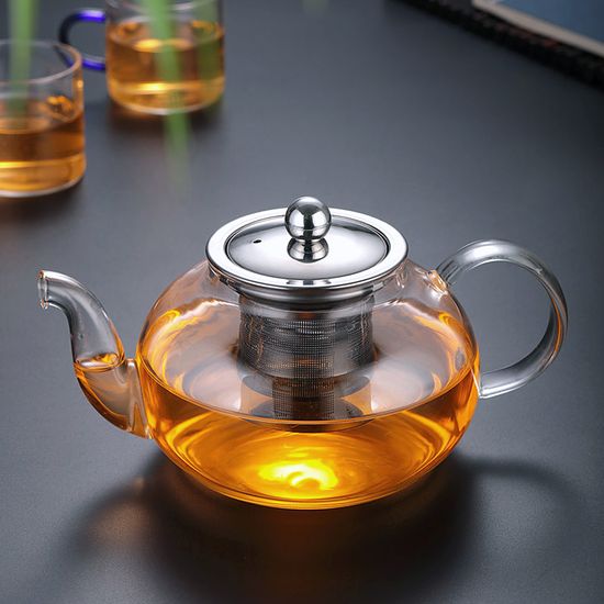 [로하티] 오늘의티 내열 유리 차포트 티팟 차망